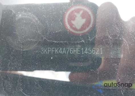 2017 Kia Forte Lx z USA, uszkodzony, nr VIN 3KPFK4A76HE145621